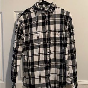 Button Down Flannel T-Shirt